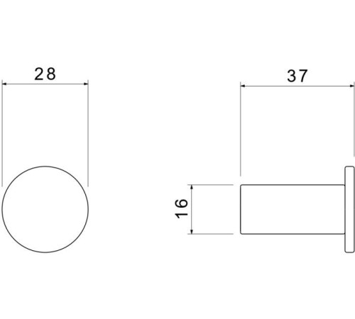 Крючок для ванной Aquatek Lira хром AQ4401CR
