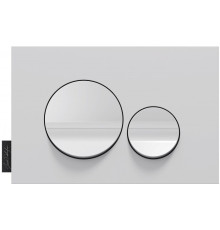 Панель смыва Jacob Delafon круглый дизайн матовый белый/глянцевый белый E20859-00-MWH