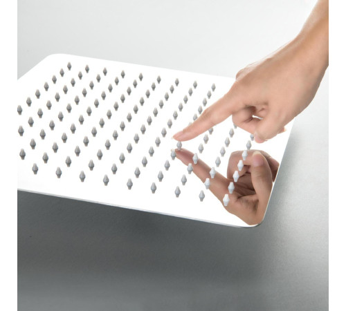 Верхний душ Aquanet AQ2074CR квадратный 300х300х2 мм хром AQ2074CR