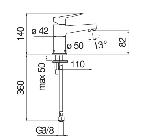 Смеситель для раковины Bravat Blues муляж BSEB101118/3CR
