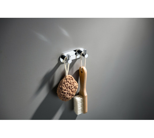 Крючок двойной Aquanet Европа хром AQ4102CR