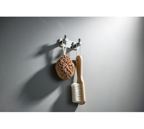 Крючок двойной Aquanet Европа хром AQ4102CR