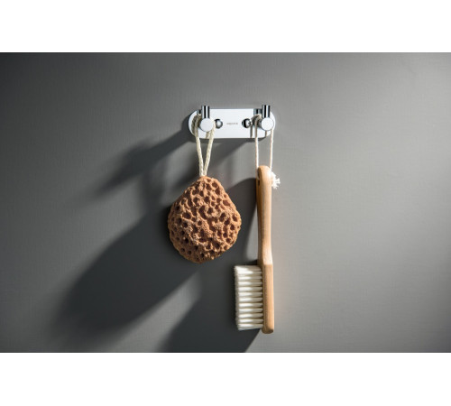 Крючок двойной Aquanet Европа хром AQ4102CR