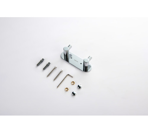 Крючок двойной Aquanet Европа хром AQ4102CR