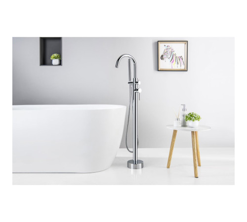 Смеситель для ванны напольный Aquanet Европа хром AQ1345CR