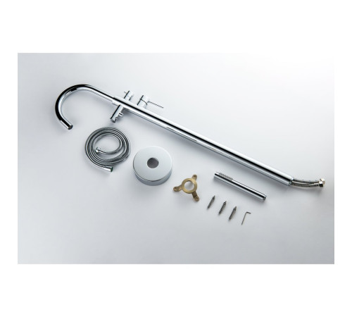 Смеситель для ванны напольный Aquanet Европа хром AQ1345CR