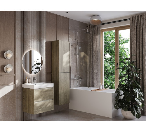 Шкаф-колонна Roca Ona реверсивная 400x300x1750 мм темный вяз 857635511