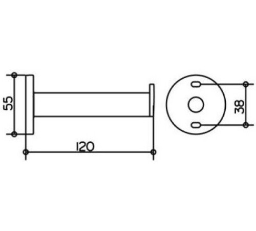 Держатель запасного рулона KEUCO PLAN хром 14963010000