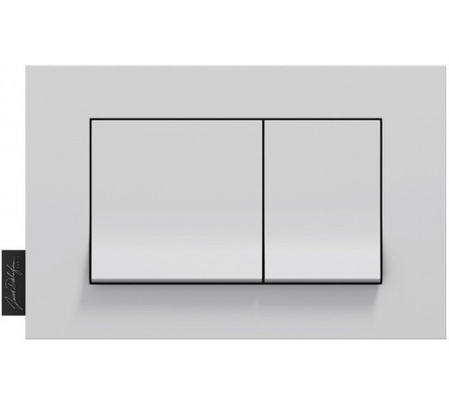 Панель смыва Jacob Delafon геометрический дизайн глянцевый белый E20858-00