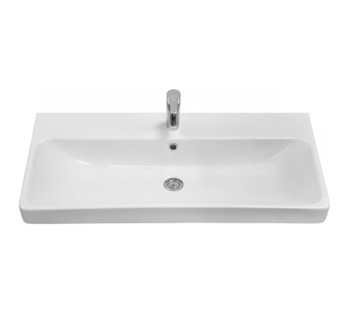 Комплект мебели для ванной Aquaton Оливия 90 Дуб веллингтон с раковиной Адриана 90 1A2544K0OLVG0