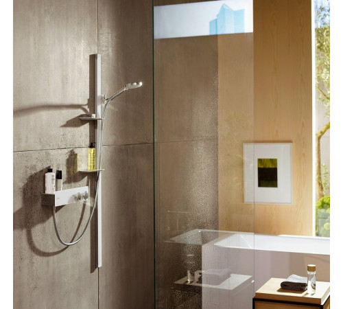 Термостатический смеситель для душа hansgrohe ShowerTablet 350 белый/хром 13102400