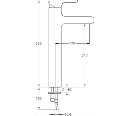 Смеситель для раковины Jacob Delafon Singulier высокий E10861-CP