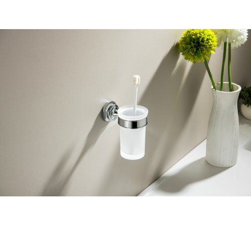 Стакан с держателем Aquanet Классик хром AQ4527CR