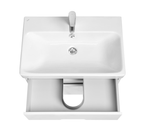 Тумба-умывальник с раковиной Aquaton Оливия 70 Белый матовый 1A2543K0OL010