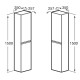 Шкаф-колонна Roca Oleta 350x257x1500 мм капучино 857650515