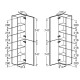 Шкаф-колонна Roca Oleta 350x257x1500 мм капучино 857650515