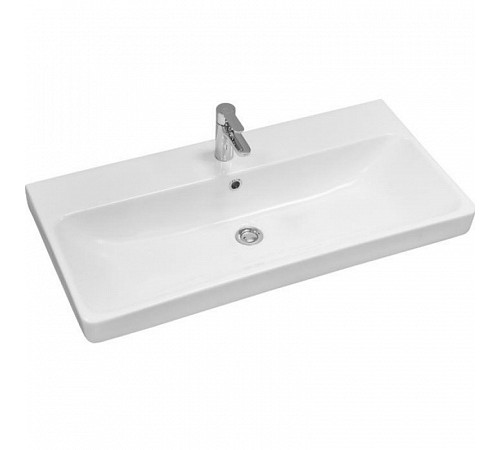 Комплект мебели для ванной Aquaton Оливия 90 Дуб Ойстер с раковиной Адриана 90 1A2544K0OLUG0