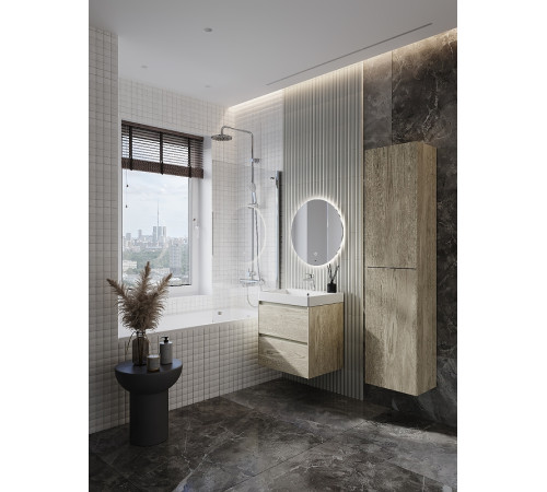 Шкаф-колонна Roca Ona реверсивная 400x300x1750 мм светлый дуб 857635512