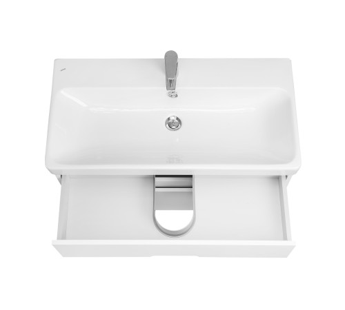 Комплект мебели для ванной Aquaton Оливия 90 Белый матовый с раковиной Адриана 90 1A2544K0OL010