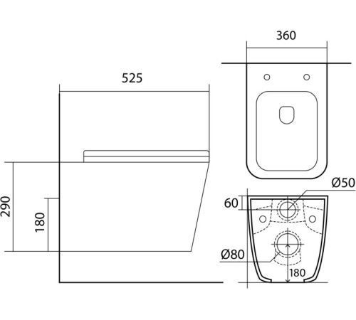 Комплект инсталляция с унитазом Aquatek Либра New (INS-0000012, KKI-0000002, AQ0530N-00) ЛИБРА N KKI2