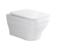 Унитаз подвесной Aquanet Амадео безободковый с сиденьем микролифт 515x370x315 мм AQ1163-00