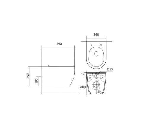 Инсталляция с унитазом AQUATEK Европа 4 в 1 рама Standard INS-0000012 кнопка KDI-0000017 унитаз AQ1106-00 cmp017