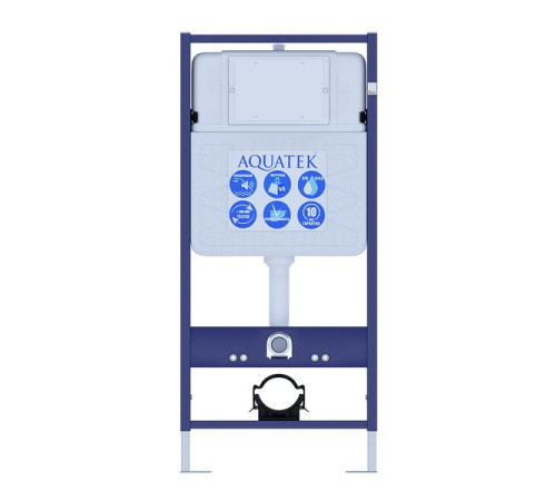 Комплект инсталляции 4 в 1 AQUATEK Альтаир (рама Standard INS-0000012, кнопка KDI-0000011, унитаз AQ1980-00) cm-011