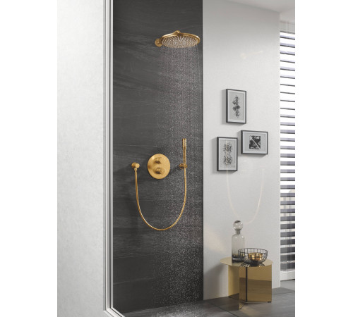 Верхний душ GROHE Rainshower с кронштейном холодный рассвет матовый 26066GN0