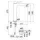 Смеситель для раковины Giulini G. YO высокий YO126128/2CR