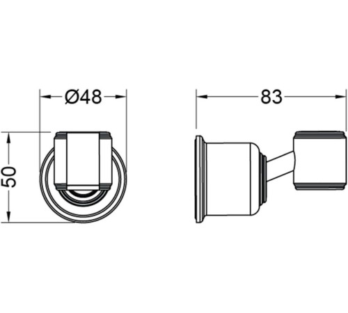 Держатель ручного душа Aquanet Классик матовый черный AQ2407MB