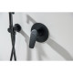 Смеситель для душа Aquanet Бетта скрытого монтажа 1 режим матовый черный AQ1166MB