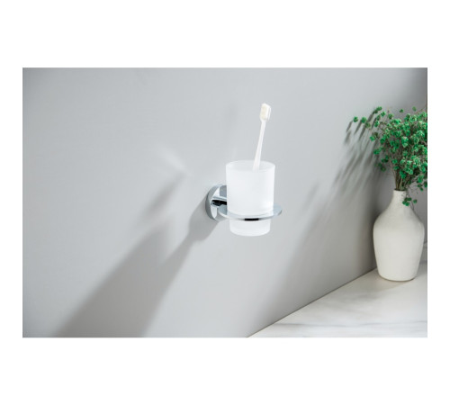 Стакан с держателем Aquanet Оберон хром AQ4204CR