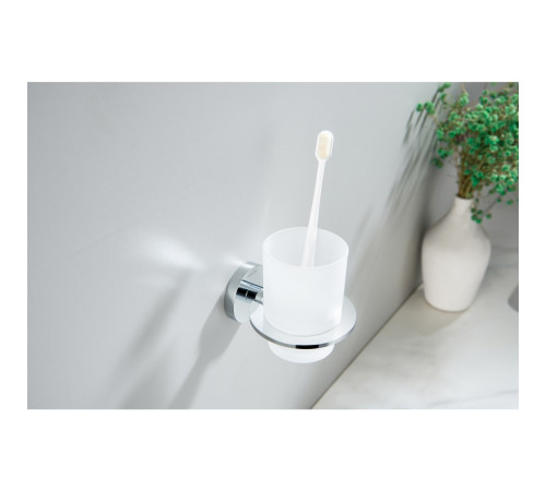 Стакан с держателем Aquanet Оберон хром AQ4204CR