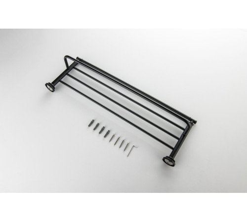 Полка для полотенец Aquanet Классик матовый черный AQ4515MB