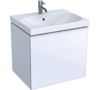 Тумба под раковину Geberit Acanto 595х535х476 мм белое стекло 500.609.01.2