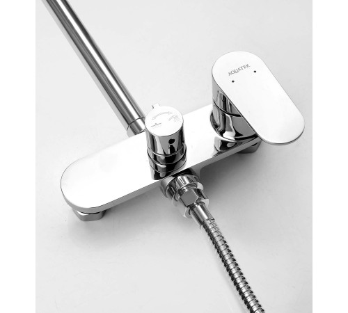 Душевая система со смесителем для душа Aquatek Ника 250 мм хром AQ2860CR