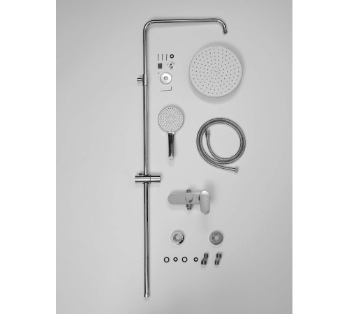 Душевая система со смесителем для душа Aquatek Ника 250 мм хром AQ2860CR