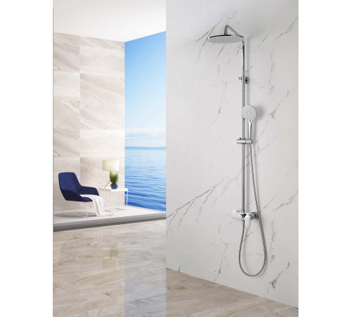 Душевая система со смесителем для душа Aquatek Ника 250 мм хром AQ2860CR