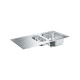 Кухонная мойка GROHE K200 60-S 96.5x50 см нержавеющая сталь 31564SD1