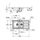 Кухонная мойка GROHE K200 60-S 96.5x50 см нержавеющая сталь 31564SD1