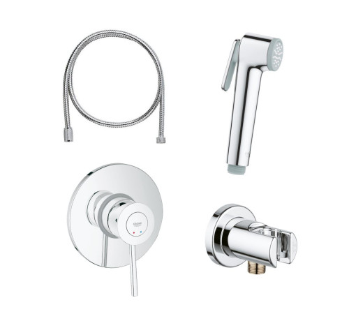 Готовый комплект для гигиенического душа GROHE BauClassic со встраиваемым смесителем хром 129186