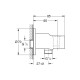 Готовый комплект для гигиенического душа GROHE BauClassic со встраиваемым смесителем хром 129186