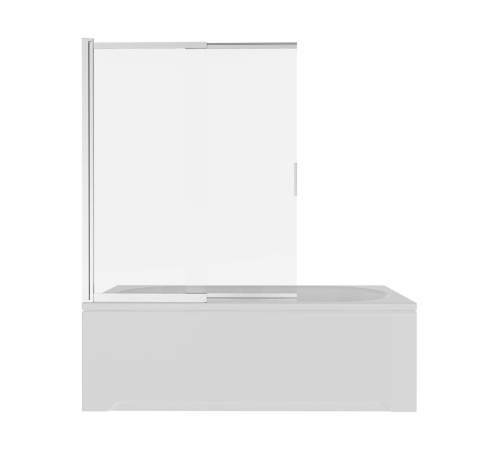 Шторка на ванну Aquanet двухэлементная поворотная 1000x1500 мм хром профиль прозрачное стекло 5 мм AQ.BSS.100.1CH