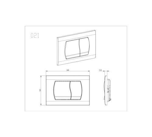 Инсталляция с унитазом AQUATEK Европа 4 в 1 рама Standard INS-0000012 кнопка KDI-0000049 унитаз AQ1901-MB MB-049