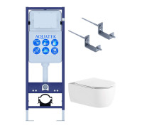 Инсталляция с унитазом AQUATEK Европа 3 в 1 рама INS-0000017 унитаз AQ1106L-00 New-017