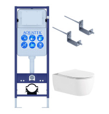 Инсталляция с унитазом AQUATEK Европа 3 в 1 рама INS-0000017 унитаз AQ1106L-00 New-017