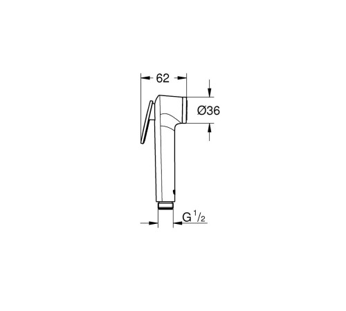 Готовый комплект для гигиенического душа GROHE BauClassic со встраиваемым смесителем хром 129186