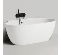 Ванна пристенная Salini Alda Wall 170х90х60 см S-Sense с сифоном и сливом-переливом 101915G