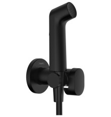 Комплект гигиенического душа hansgrohe Bidette со шлангом и держателем черный матовый 29232670