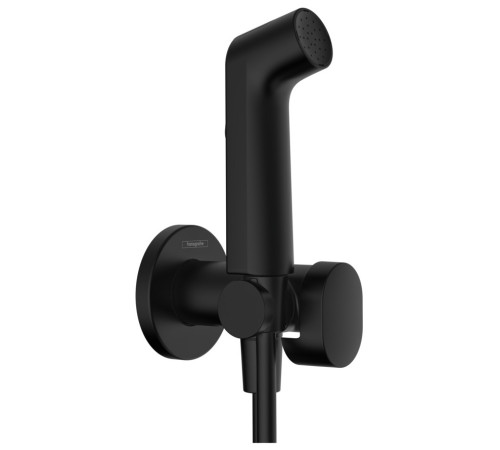 Комплект гигиенического душа hansgrohe Bidette со шлангом и держателем черный матовый 29232670